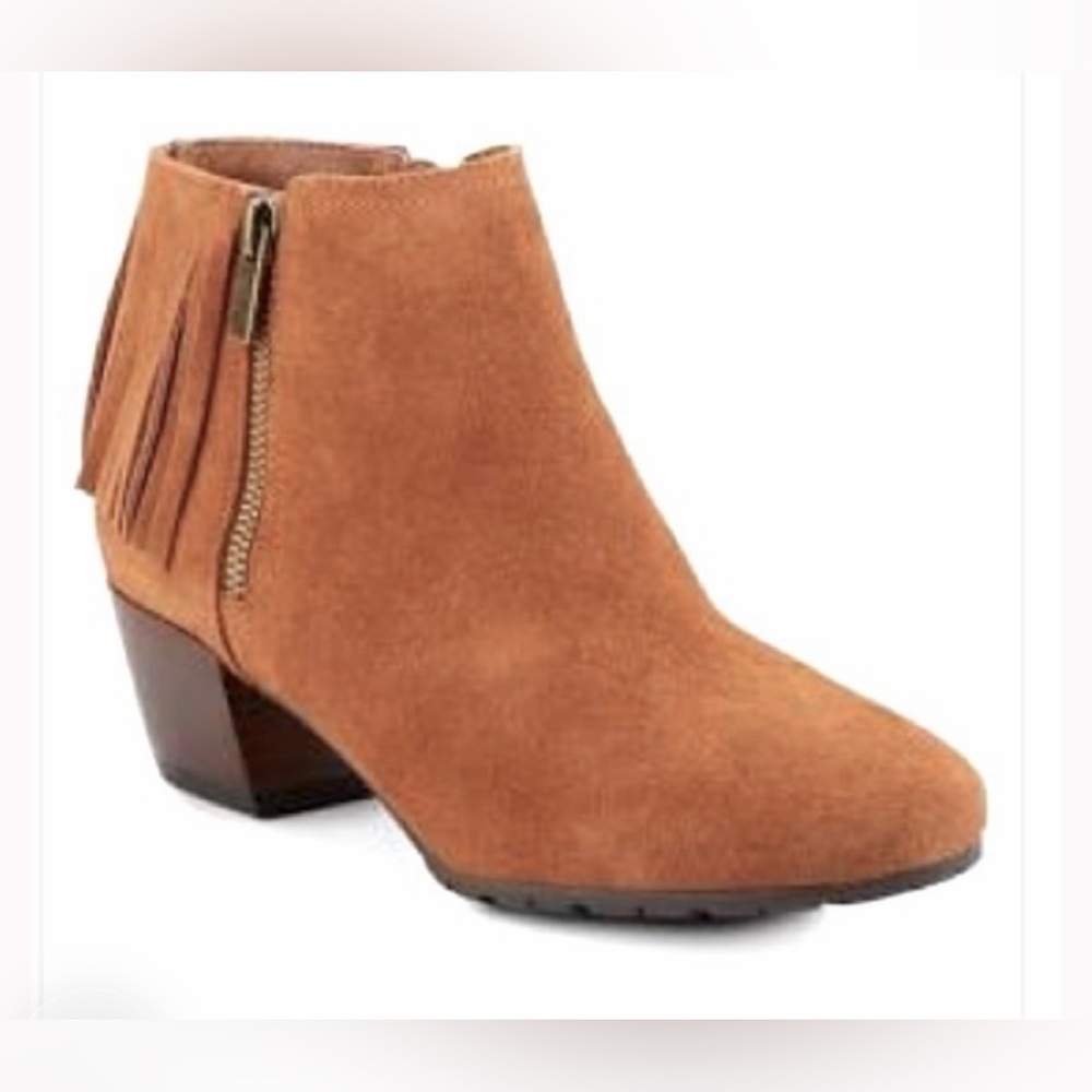 Kenneth Cole Suede Fringe Booties